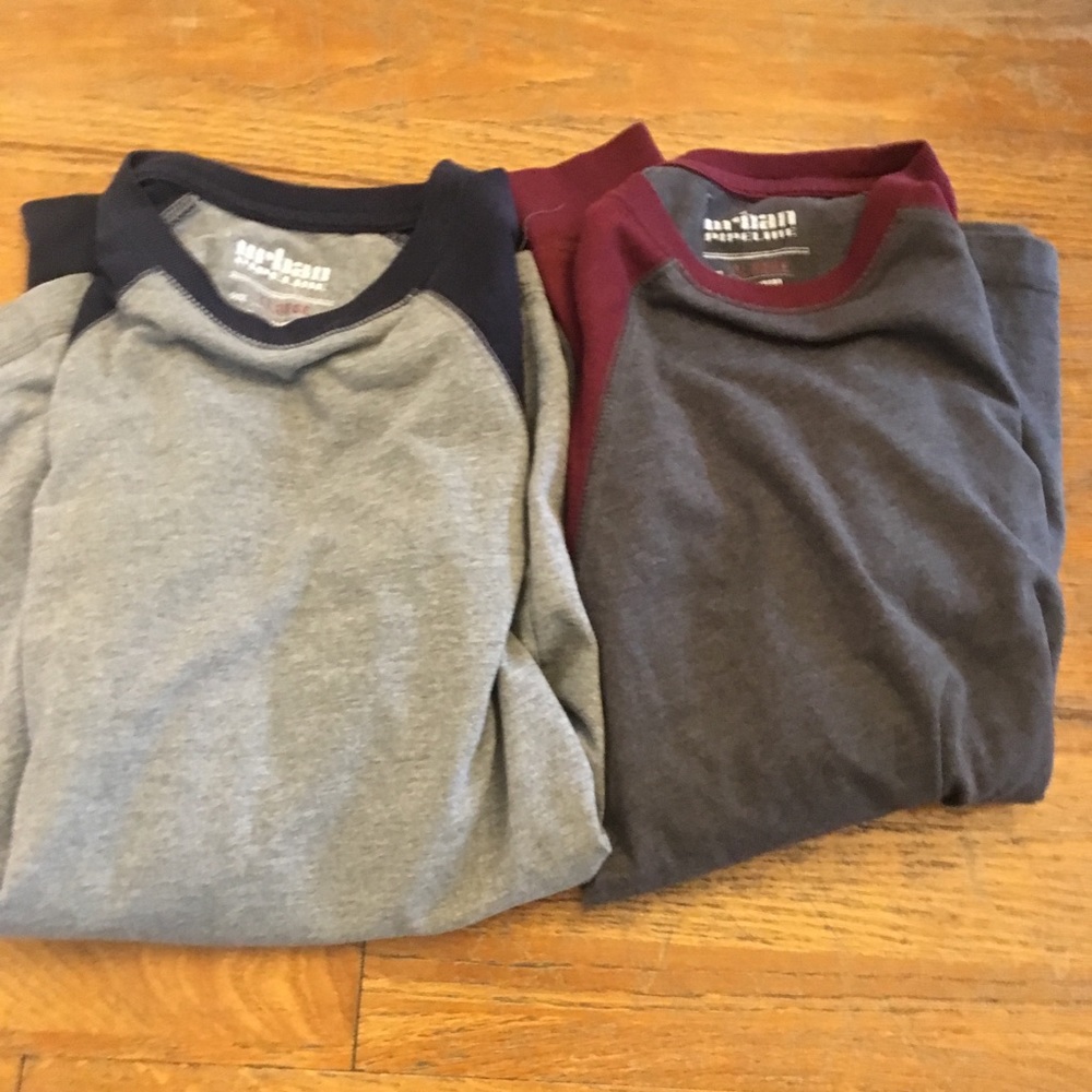 Urban Pipeline Raglan 2 T-shirt’s Red Navy Blue XL - Picture 1 of 7